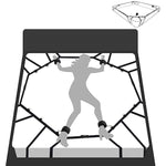 Bdsm Bondage Straps Kit Bed Sex Toy For Couple Sm Game With Handcuffs,Bed Straps Restraints Adjustable Length No Need Of Helping 1 Minutes Quick Installation (Black)