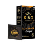 King Elite Large Extra Glide Non-Latex Condom 10 Count