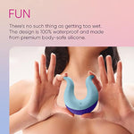 Volea Fluttering Tip Clitoral Vibrator For Women - Premium Soft Silicone Clitoral Stimulator Sex Toy With 10 Modes - 100% Waterproof, Usb Rechargeable Adult Sex Toys For Solo Play Or Couples (Blue)