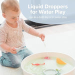 6 X Pastel Liquid Droppers For Kids Crafts - Sensory Play Pipettes For Kids - Sensory Play Toys And Accessories