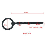 Flexible Silicone Urethral Sounds Penis Plug, Small Width Hollow Design