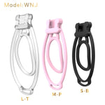 Male Chastity Device Set with 3 Pcs Penis Rings and Cock Cage for Men's Pleasure