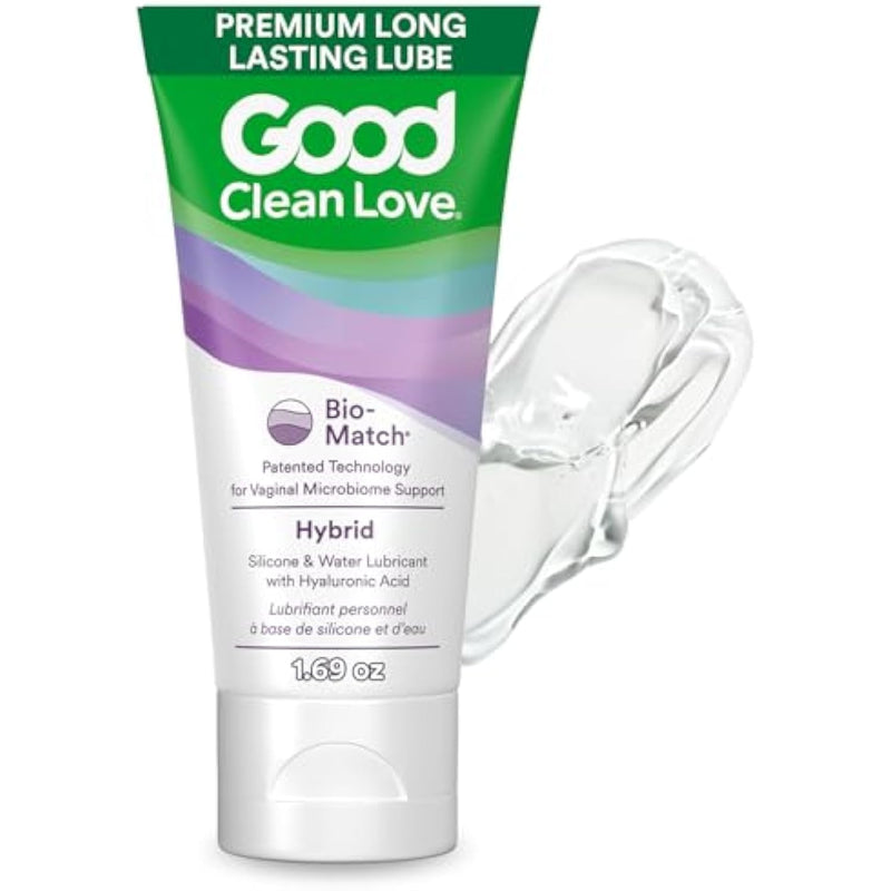 Hybrid Silicone & Water Based Lube, Premium Long Lasting Personal Lubricant With Hyaluronic Acid, Safe For Adult Toys & Condoms, Intimate Wellness Gel For Men & Women, 1.69 Oz