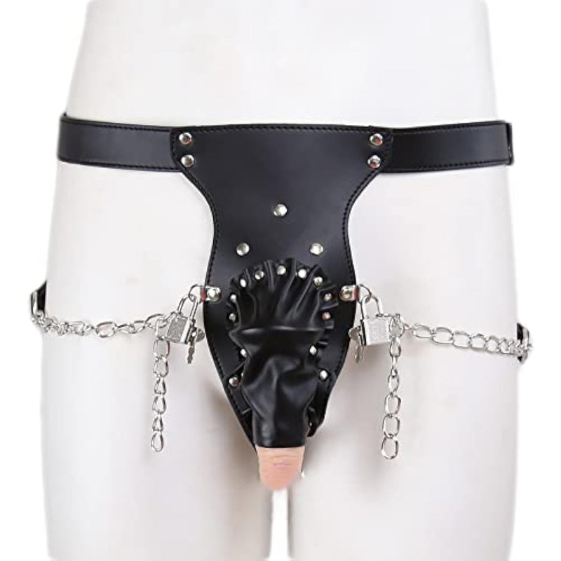 Male Chastity Belts Pu Cage Belt Bdsm Devices Adjustable Strap Bondage Kit,Sex Restraints Furniture Toys For Men