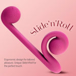 Original Vibrator G-Spot Waterproof Stimulator Silicone Quiet Powerful Rechargeable Angled Sex Toys Adult Only (Pink)