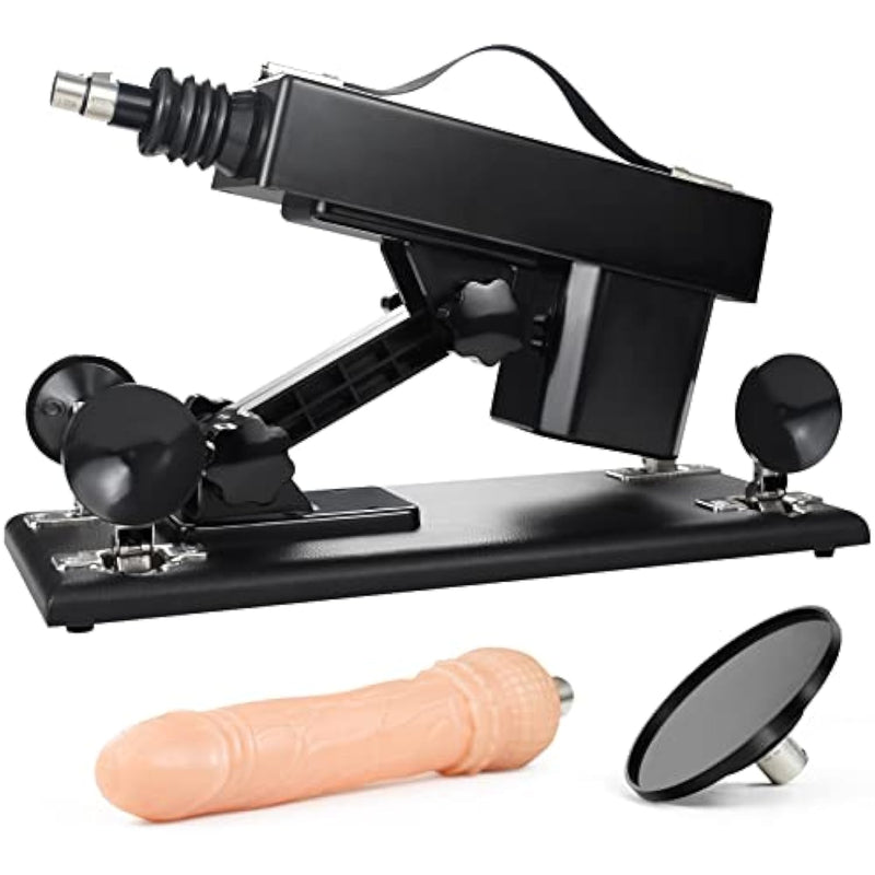 Sex Machine With Dildo And Suction Cup 3Xlr Connector Attachments,Automatic Thrusting Machine For Women And Men,Love Machine Device With Sex Toys