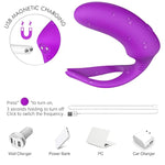 Wearable Anal Plug - Vibration During Sex Stimulates The Anus, Outdoor Sm Training, Usb Charging, Mute Waterproof, Couple Fun Sex Toy (Purple)