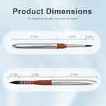 Professional Travel Watercolor Brush Set, Squirrel Hair Mop Paintbrushes
