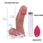Realistic Squirting Dildo 2.16" Thick Ejaculating Silicone Dildo Adult Sex Toy - Strong Suction Cup Women G-Spot Sex Toy, Adult Jetting Anal Stimulator For Solo Couple Pleasure