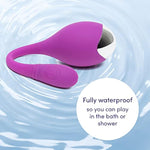 Ignite Vibrating Egg - 2 Inch Silicone Beginner Friendly Bullet Vibrator - 20 Function Vibrator For Women With Travel Lock - Rechargeable & Waterproof - Purple