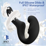 Strapless Strap On Double Sided Dildo For Women, 10 Strong Vibrating Anal Clitoral G Spot Vibrator With 6 Inch & 4 Inch Realistic Dildo, Wearable Pegging & Lesbian Sex Toys With Remote Control
