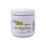 Matte Gel Medium for Acrylic Paint, 8 oz Clear Texture Paste for Mixed Media