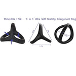 Silicone Penis Ring For Men 7Pcs, Ultra Soft Stretchy Cock Ring Penis Enlargers Erect Support Ring,Adjustable Penis Rings For Male Erection Enhancing Sex Toy For Men Long Lasting (Premium B)