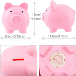 Mini Piggy Bank, Plastic Coin Bank, Unbreakable Money Banks, Cute Piggy Banks For Kids, First Money Box, Best Birthday Gifts Home Decoration?Pink?