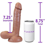 Realistic Ninja Dildo with Posable Core and Movable Balls, Soft Silicone Skin