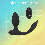 Anal Toy Male Sex Toys, Vibrating Butt Plug Prostate Massager Adult Sex Toys For Men/Women, 3 In 1 Remote Control Anal Plug Anal Beads Wearable Cock Vibrator Adult Toys For Couples With 10 Modes