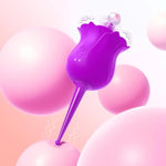 Rose Toys Clitoral Vibrator for Women, Clitoral Nipple Clit Sucker with 10 Sucking Vibrator, Rose Sex Toy Clitoral Anal G Spot Rose Sex Stimulator, Vibrating Adult Sex Toy