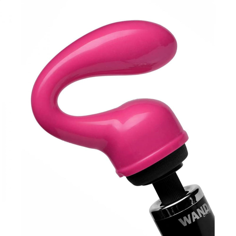 Deep Glider Wand Massager Attachment For Men, Women & Couples, Ergonomic Curved Design With Bulbous Tip, Thermoplastic Construction, Compatible With Most Standard Wand Massagers