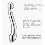 Huge And Hefty Pure G Spot Metal Wand Medical Grade 316 Polished Stainless Massage Wand