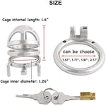 Chasity Cage For Men Metal Chastity Device Male Abstinence Chastity Lock Cock Cage Men'S Abstinence Virginity Lock J0540 40Mm
