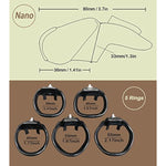 Ht-V5 Male Chastity Cage Leightweight Chastity Device Resin Ergonomic Breathable Chastity Devices Sex Toy Nano (1.57" Ring(40Mm), Black)…