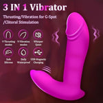 Thrusting Dildo G Spot Vibrator, 3 In 1 Adult Sex Toys For Women Wearable Vibrator With App Remote Control And Strapless Strap-On Dildos, Butterfly Couples Sex Toy Sexual Pleasure Tools For Women