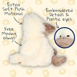 10" Sitting Creamy Duck Stuffed Animal Plush Toy