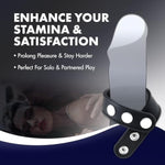 Adult Sex Toys – Performance 3-Snaps Cock Strap – Platinum-Cured Puria Silicone Adjustable Cock Ring Strap –Nickel-Free Stainless Steel – Male Penis Enhancer For Men & Couples – Black