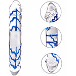 Thick Double-Ended Dildos,11.2 Inch Clear Glass Anal Plug Sex Toys For Women,Men