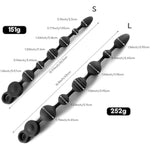 16.5 Inch Vibrating Anal Beads + 14 Inch Silicone Vibrating Anal Beads