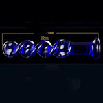 Glass Dildo Fantasy Dildo Adult Sex Toys For Couples, Spiral Clear Dildo Glass Anal Plug For G Spot Stimulator Prostate Massager, Realistic Dildos Thin Small Anal Dildo Sex Toy For Men Women