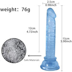 Mini Dildo Slim Dildo Realistic Dildos Flexible Dildo Adult Sex Toy Realistic Mini Dildo, Beginner Silicone Dildo with Strong Suction Cup for Hands-Free Play, G-Spot Stimulation Dildos Adult Sex Toys