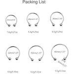 Stainless Steel Ring Cock Ring Metal Foreskin Retention Rings Cock Penis For Men Erection Longer Sex Toy For Men Delay Ejaculation Potency Increase 6 Pcs