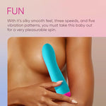 Rora 360° Rotating Bullet Vibrator For Women - Adult Sex Toy With 3 Speeds, 5 Patterns & Boost Mode - Silky Smooth, 100% Waterproof & Travel-Friendly - Premium Sex Toys For Women (Turquoise)