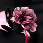 Premium Silicone Mouth Gag Ball Gags Eye Mask Bondage Handcuffs Restraint Set Blindfold Female Sm Sex Toys Adult Play (Pink)