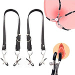 Labia Spreader Straps Clip Nipple Clitoris Clamps Bdsm Bondage Restraint Kit Vagina Peeping Stimulator Pussy Massage Exotic Sex Toys For Adult Games Women Female