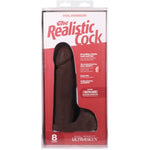 Doc Johnson The Realistic Dildo- 8 Inch ULTRASKYN with Removable Vac-U-Lock Suction Cup - F-Machine and Harness Compatible - for Adults Only, Chocolate