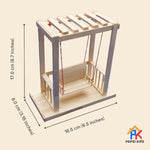Summer Popsicle Stick Swing Craft Kit with 100+ Pre-Cut Pieces, DIY Building Activity