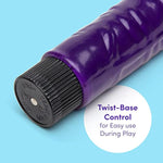 Vibrating Dildo - 5 Inch Realistic Dildo - Firm Multispeed Vibrator For Women - Beginner Friendly & Small - Twist Base Multispeed Vibrator - Adult Sex Toy - Purple