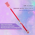 Spanking Paddle Flogger For Sex Pu Leather Sex Whip Adult Sm Tool Flirt Restraint Bondage Sexual Adult Sex Toy For Couple Adults Bdsm Cosplay Play Sex Flogger Sex Whip Adult Sex Play(Pink)