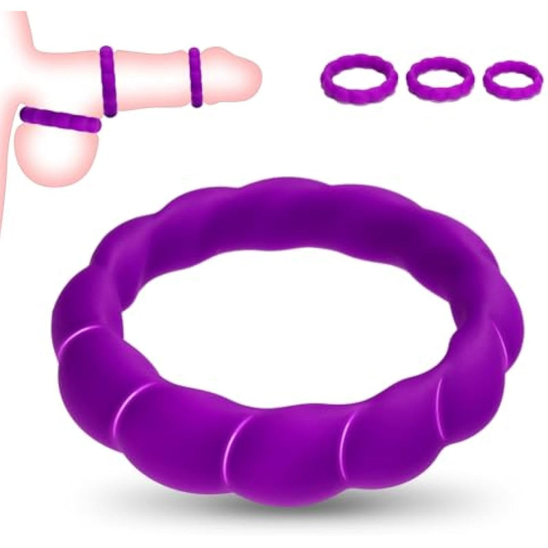 Penis Ring Silicone Cock Ring, Cockring For Men Erection Sex With 3Pcs Different Sizes, Cock Sexual Stimulation Long Lasting Stronger,Adult Sex Toys For Couples Men Gay Penis Toy