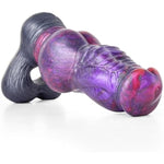 Monster Penis Extender Sleeve With Cock Ring: Male Penis Sleeve Enlarger Silicone Penis Cover Adult Sex Toy, Knot Penis Sheath For Men (Purple)