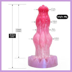 Large Double Knot Silicone Dog Dildo With Suction Cup Base Realistic Animal Fantasy Dildo Gynecological Vaginal G-Spot And Anal Sex Toys