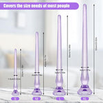 Long-Reach Anal Stimulation Dildo for Men and Women - 15.7 Inches Purple