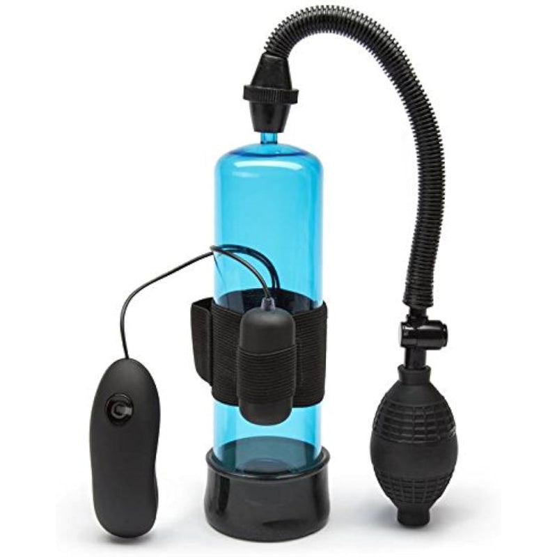 Pumped Up 7 Function Vibrating Male Pump - Soft Plastic - Latex & Phthalate Free