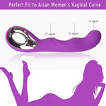 G-Spot Vibrator For Clit And Anal Sexual Stimulation, Adult Sex Toy For Women, Rechargeable Vibrating Dildo With 10 Vibration Modes, Sex Massager For Adult Women Sensory Pleasure(Purple)