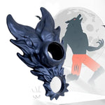Cock Ring Penis Sleeve Extender Wolf Shape Male Penis Enlargement Ring Testicles Stretcher Massage Wrinkles Erection Enhancement Delayed Ejaculation Men Couple Pleasure Sex Toys (Dark Blue)