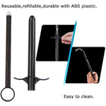 Lubricant Tube Shooter with Smooth Rounded Cap for Men, Women & Couples, Reusable, Easy Use & Clean,Lube Applicator Syringes (White 10ml)