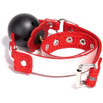 Sm Ball Gag Bondage Kit Bell Mouth Sex Toy Open Adjustable Straps Leather Adult Sexy Games Gear