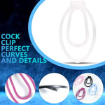 Chastity Devices For Sissy Male Effortlessly Feminize With Chastity Clip Cage Lock Penis Ring Bondage Sex Toys Discreetly Conceals Bulges Penis Cage Trainer (Transparent-L)